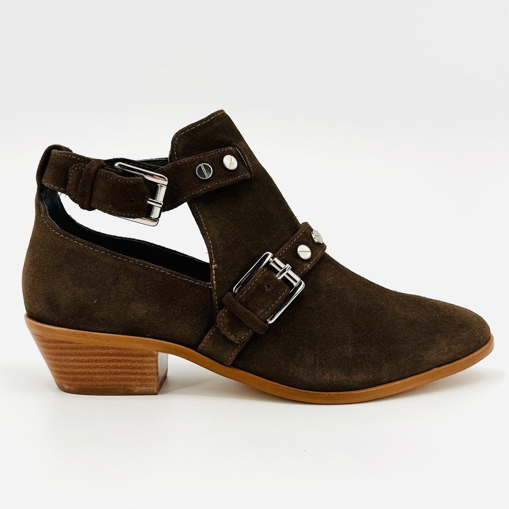 Rebecca Minkoff Brown Suede Western Booties Size 8.5‎